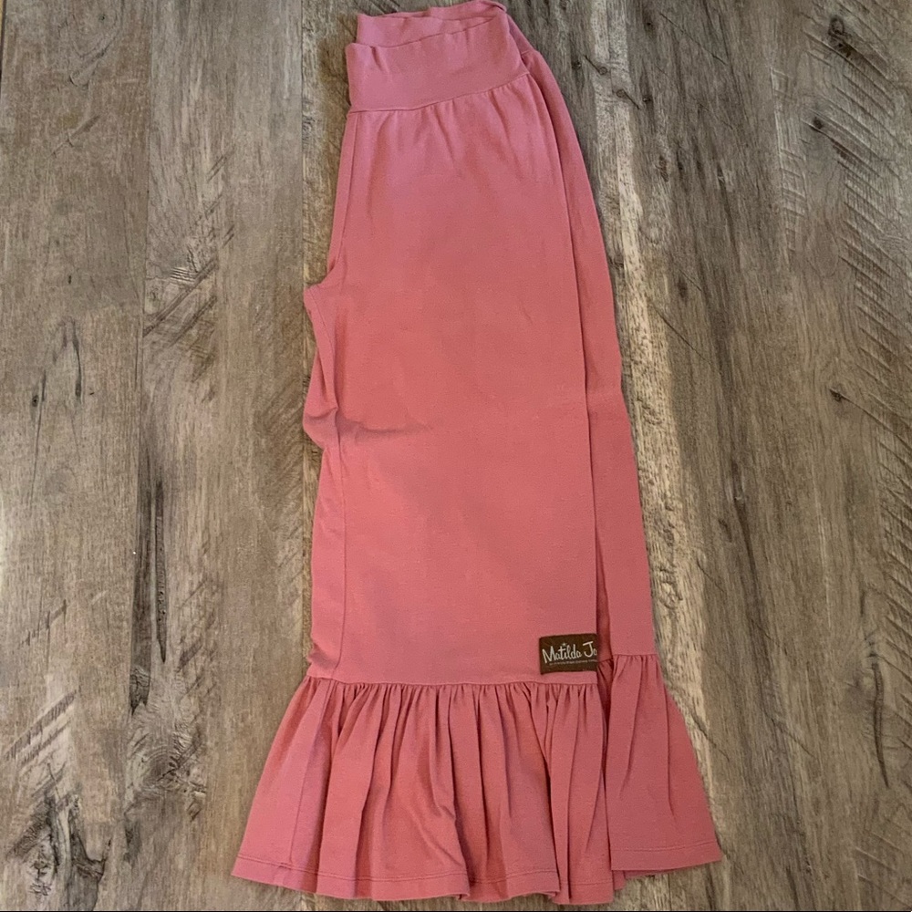 Pink Matilda Jane Ruffle Pants